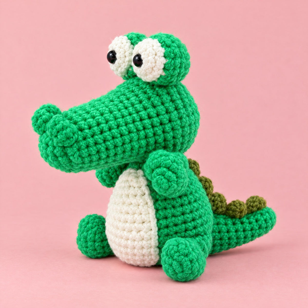 Le crocodile, de face